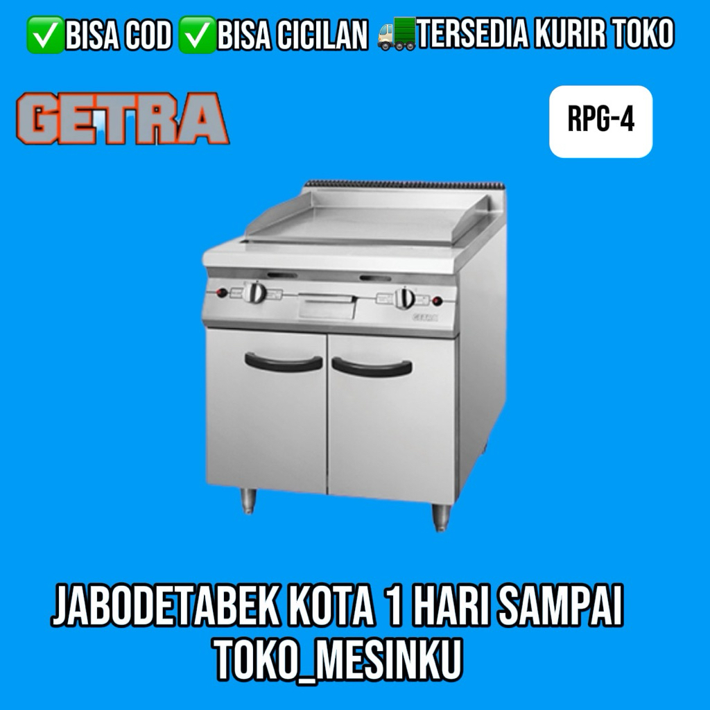 GAS GRIDDLE FULL FLAT GETRA RPG 4 KOMPOR PEMANGGANG KABINET