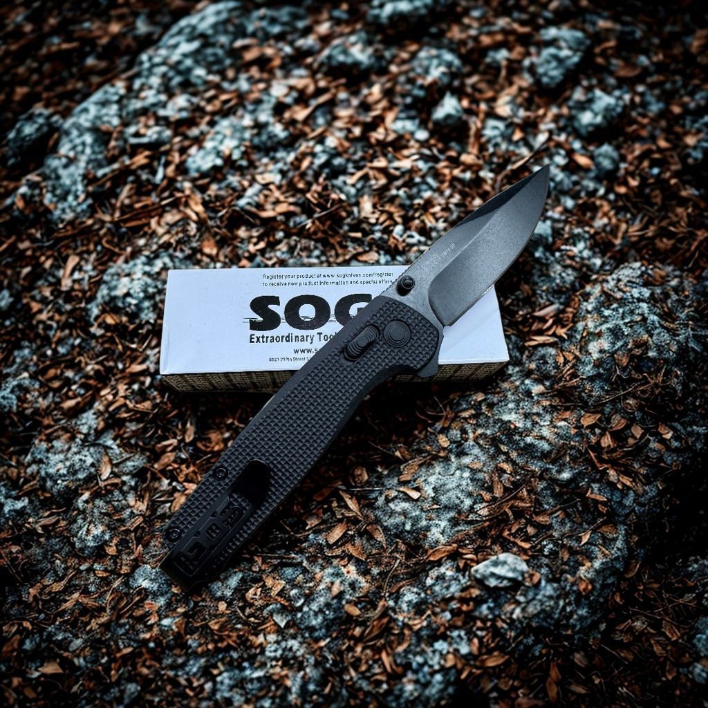 Pisau Lipat Sog Terminus XR Folding saku EDC Pocket Knife Stainless pisau stainless steel Survival T