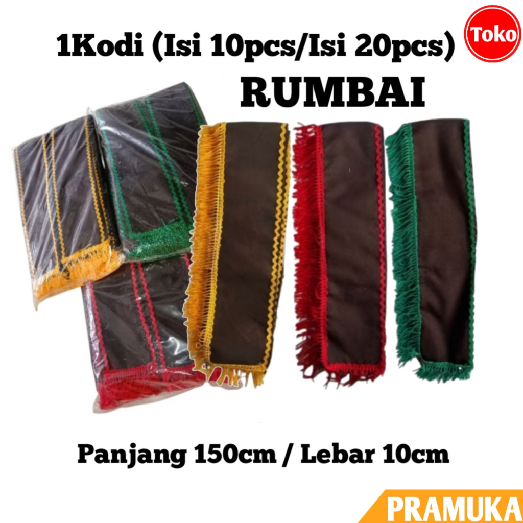 Slempang TKK Pramuka Rumbai SIAGA PENGGALANG PENEGAK / Selendang TKK Rumbai Pramuka Lengkap / Selemp