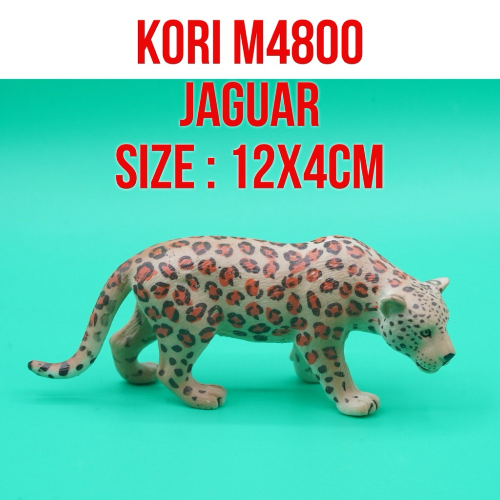 KORI M4800 Jaguar Panthera Onca Macan Kumbang Macan Tutul | Mainan Figure Binatang Miniature Hewan A