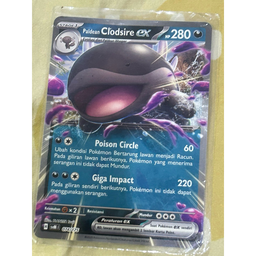 stage 1 clodsire ex pokemon card