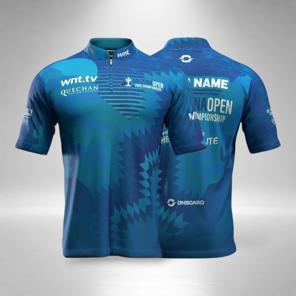 Jersey Billiard Costum Arizona Blue 2026 Full Printing