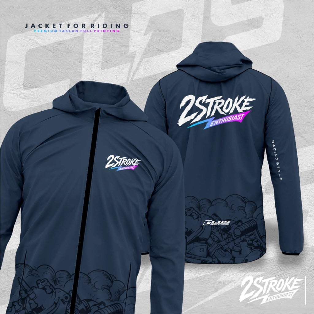 Jaket Full Printing 2Stroke Waterproof Premium Quality