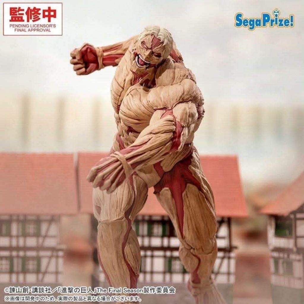 Sega Gigantix Figure Attack On Titan Reiner Braun Armored Titan Ver 0726