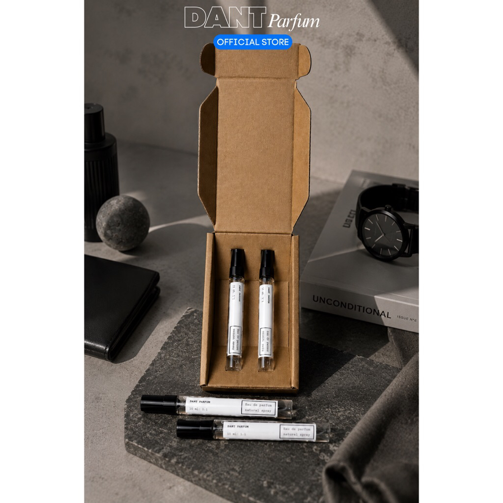 Parfum pria | DANT PARFUM Travel Size Pria 10ml x 2 PCS | Parfum Cowok Tahan Lama Aroma Maskulin | M