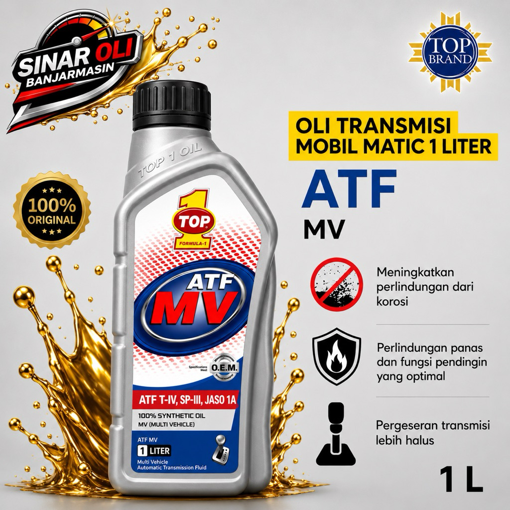 Oli Transmisi TOP 1 ATF MV (1L)