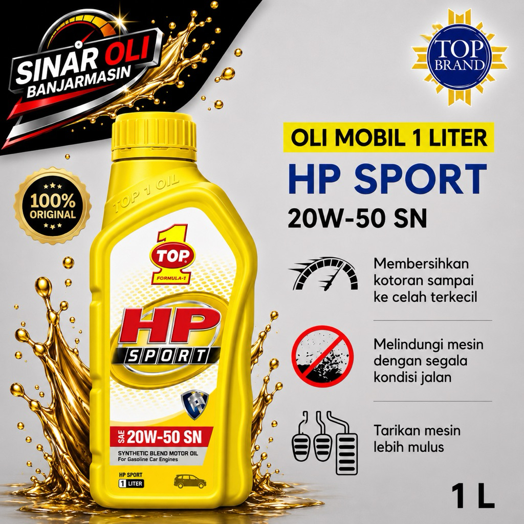 Oli Mesin TOP 1 HP Sport 20W-50 (1L)