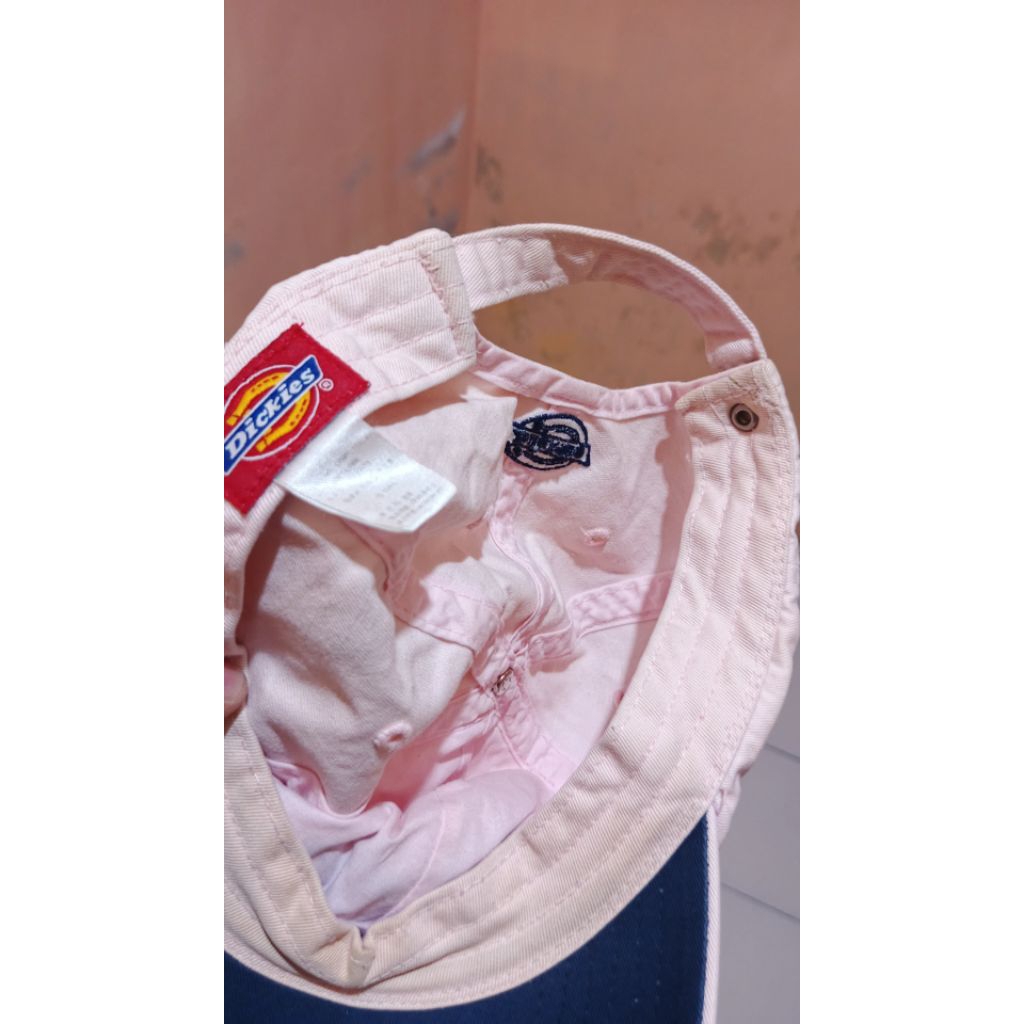 Topi Caps Dickies 1922 Pink Muda Original Second