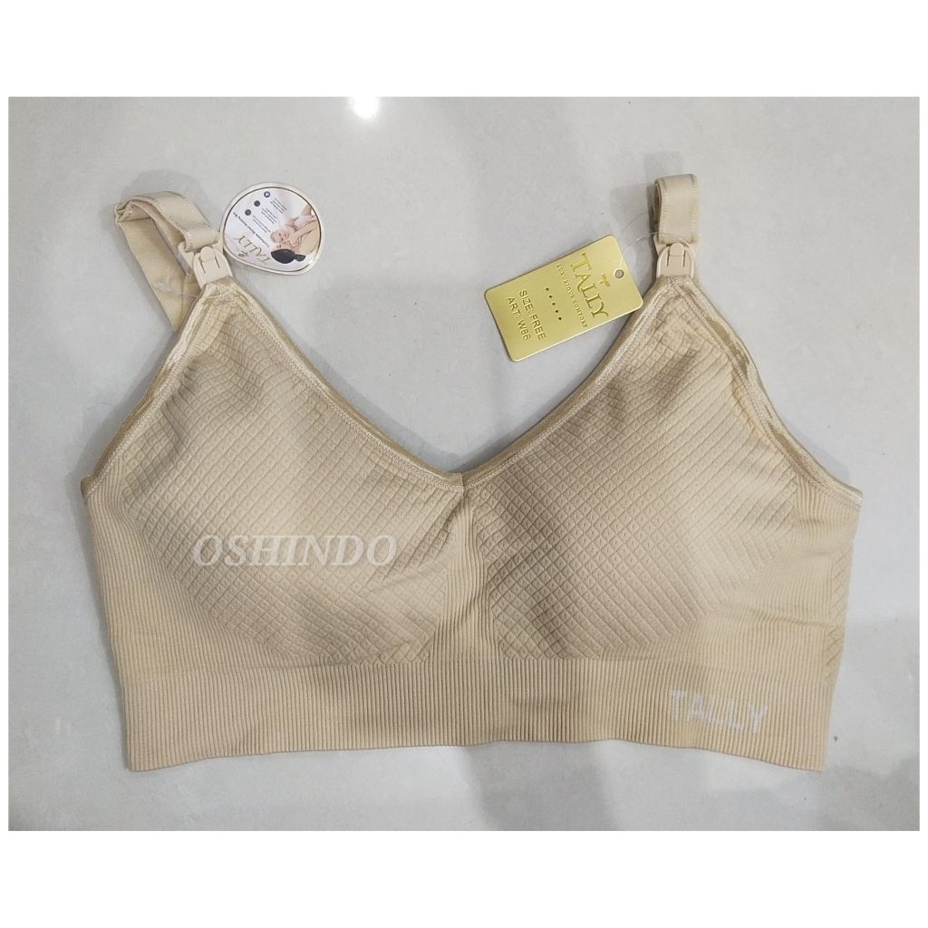 Bra Wanita TALLY W86 W 86 BH Bra Menyusui Nursing | Tanpa Kawat | Busa Tipis | Bahan Rajut