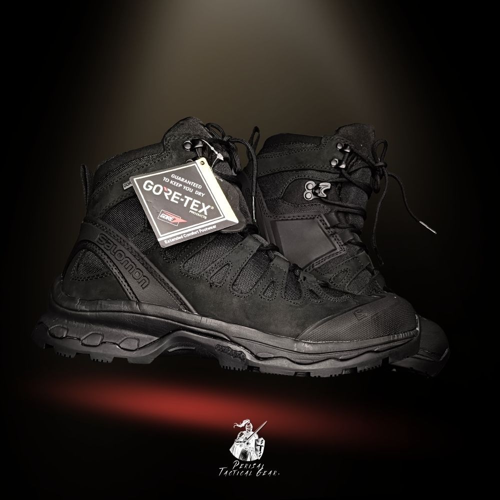 Sepatu tactical salomon chin HITAM 6 INCH outdoor