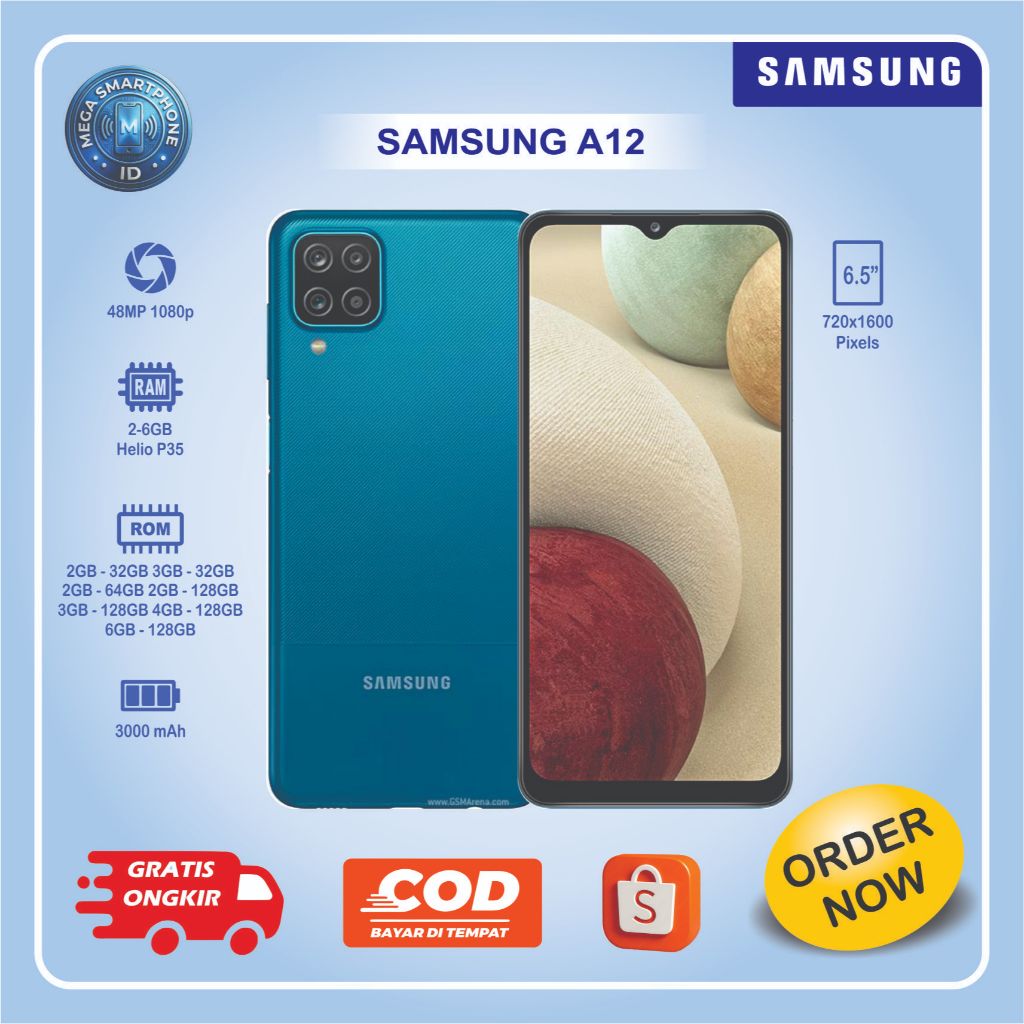 Samsung Galaxy A12 | HP Second batangan