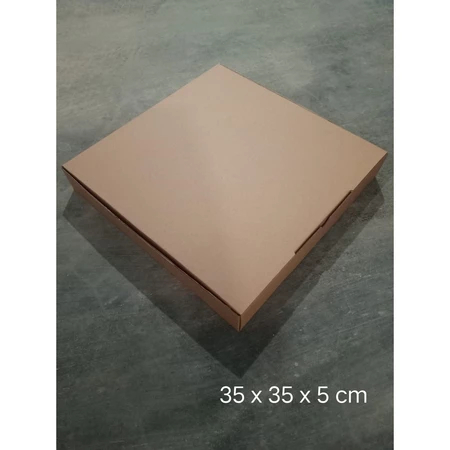 Kardus Coklat Polos 35 x 35 x 5 cm