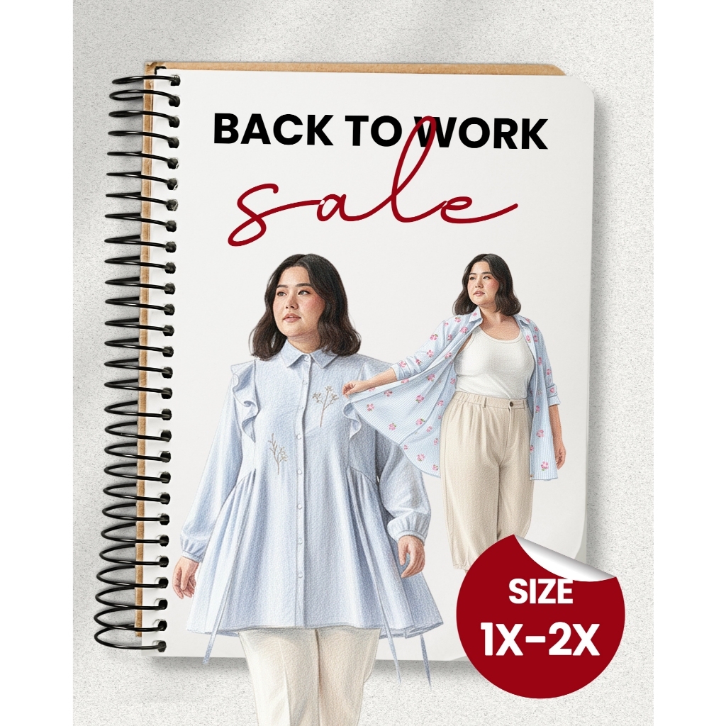 Bigissimo - Back To Work Sale SERBA DISKON 1 HARGA | Blouse Atasan Tunik Wanita 1X - 2X Bigsize Jumb