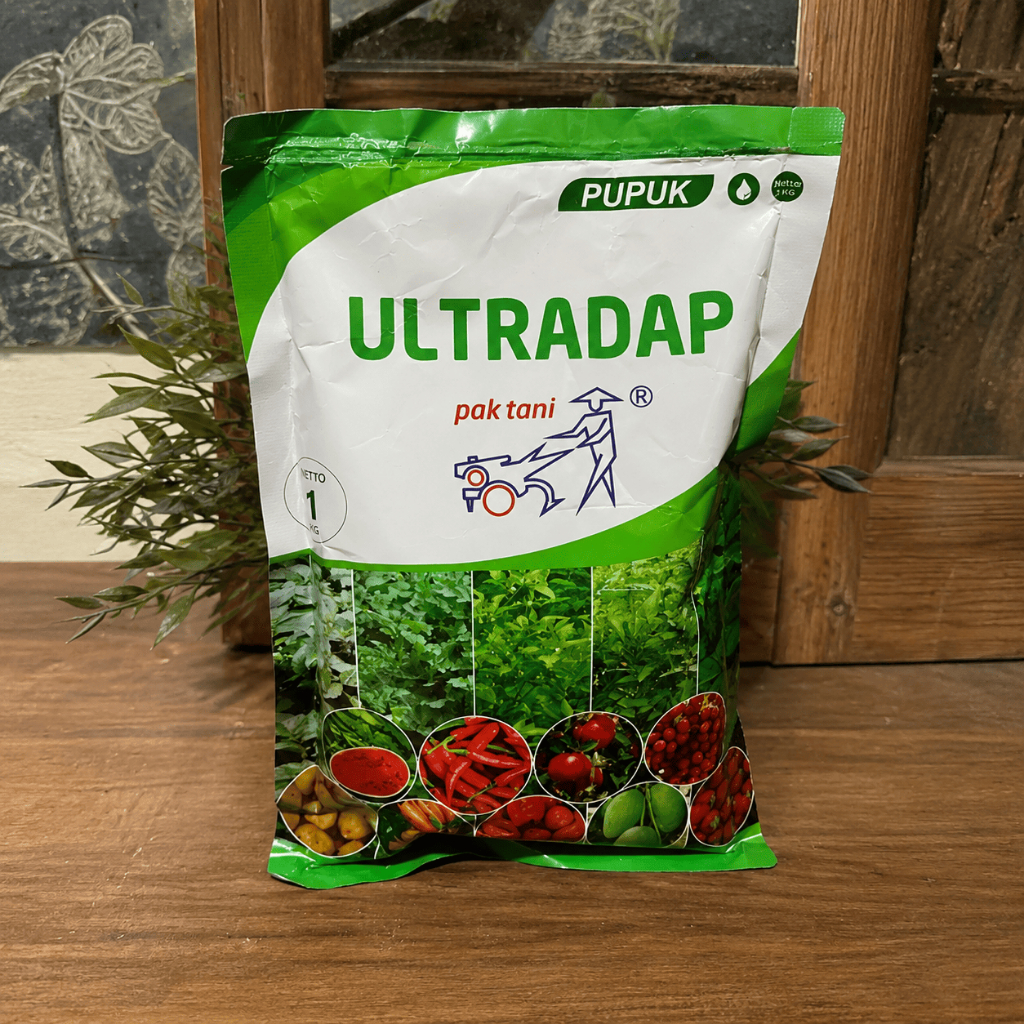 Pupuk ULTRADAP Pak Tani Kemasan 1 Kg Pupuk Fosfat Pertanian Granul Hijau Berkualitas