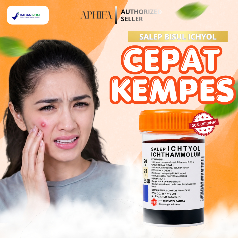 Salep Ichtyol Salep Hitam Obat untuk Bisul Udun Bernanah Penarik Nanah Pereda Bengkak dan Nyeri