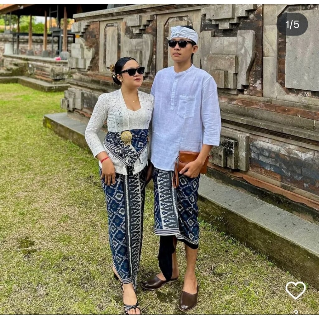 set couple batik kamen selendang saput