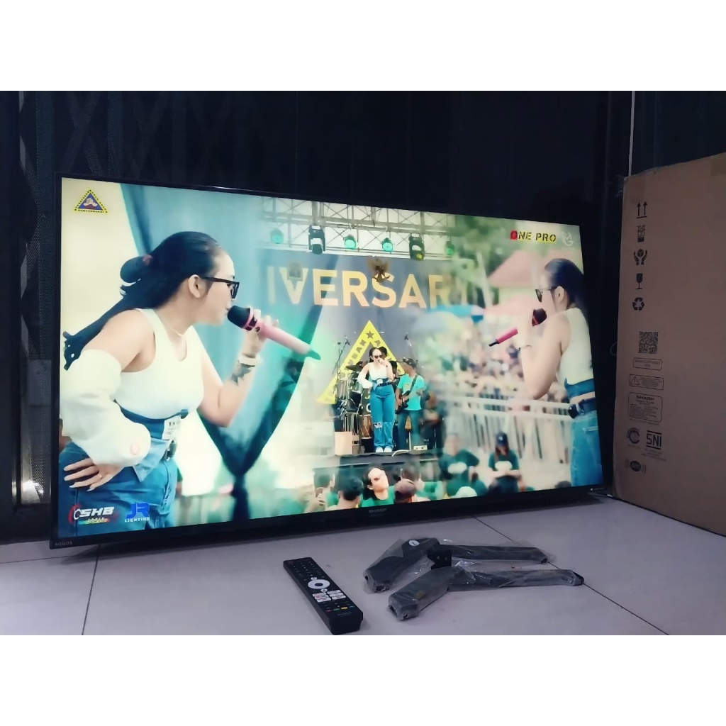GOOGLE TV LED SHARP 42 INC 42FK1I SUDAH 4K KONDISI BEKAS MASIH SEGEL (0524)
