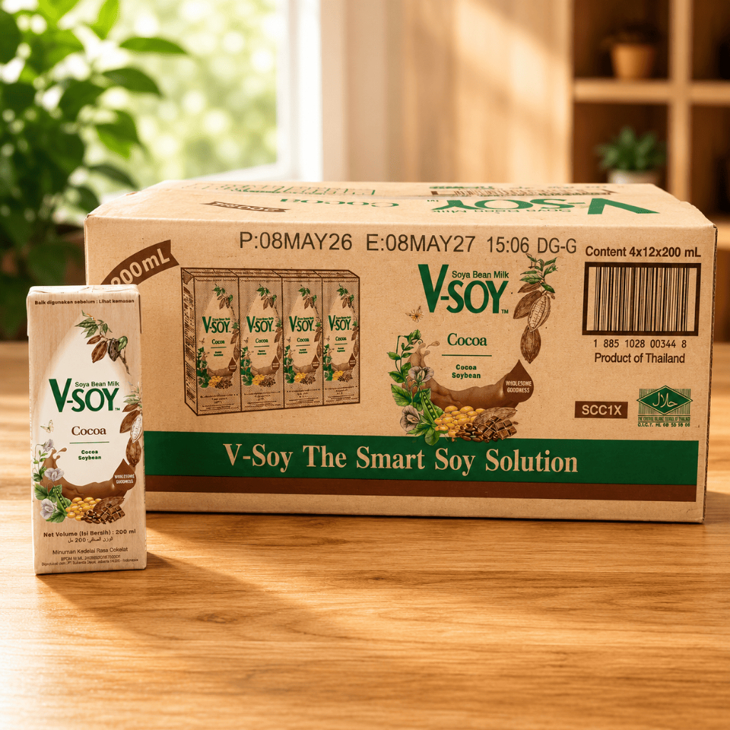 VSOY SOYMILK COCOA UHT DUS 48 X 200ML