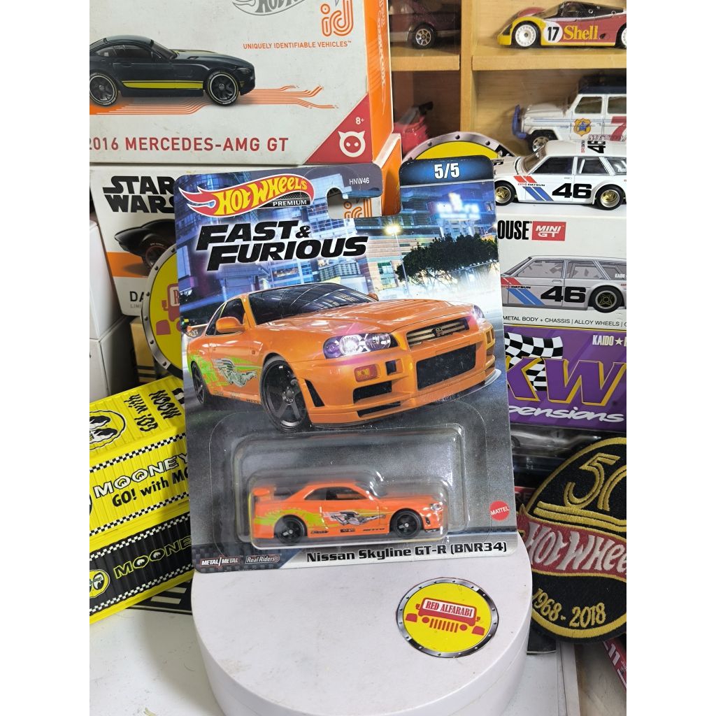 hotwheels Nissan skyline R34 fast and Furious orange premium car