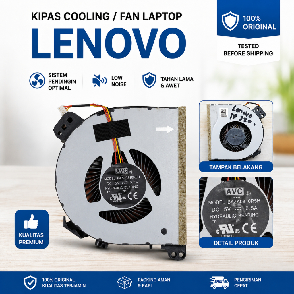 KIPAS LAPTOP LENOVO IDEAPAD 320,330 BEKAS ORIGINAL COPOTAN