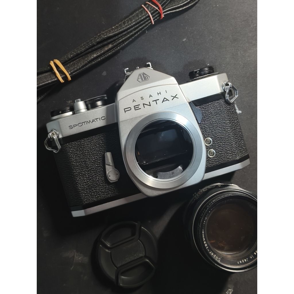 Kamera Analog Film SLR Asahi Pentax Spotmatic SP + Lensa 50 f1.4 Takumar