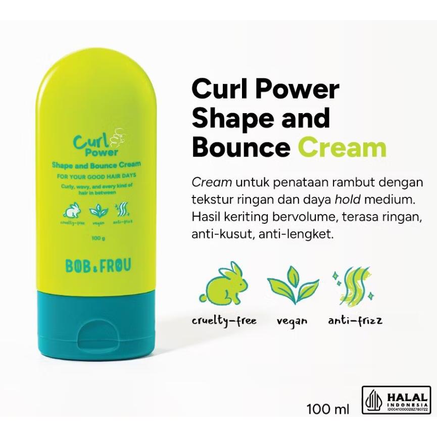 BOB & FROU - Curl Power Shape And Bounce Cream - 100g - Curl Cream