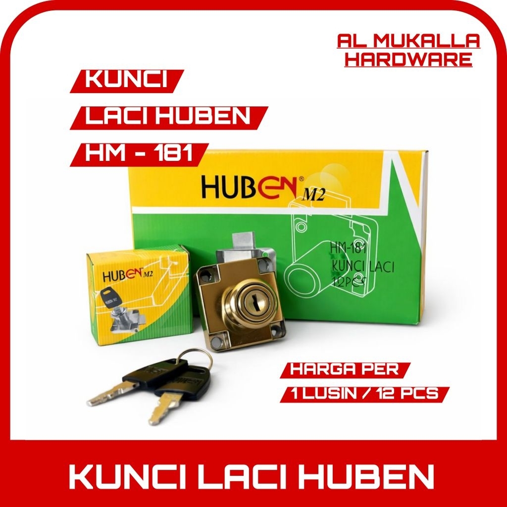 Huben HM - 181 - Kunci Laci Lemari Huben HM - 181 | kunci Lemari Huben M2