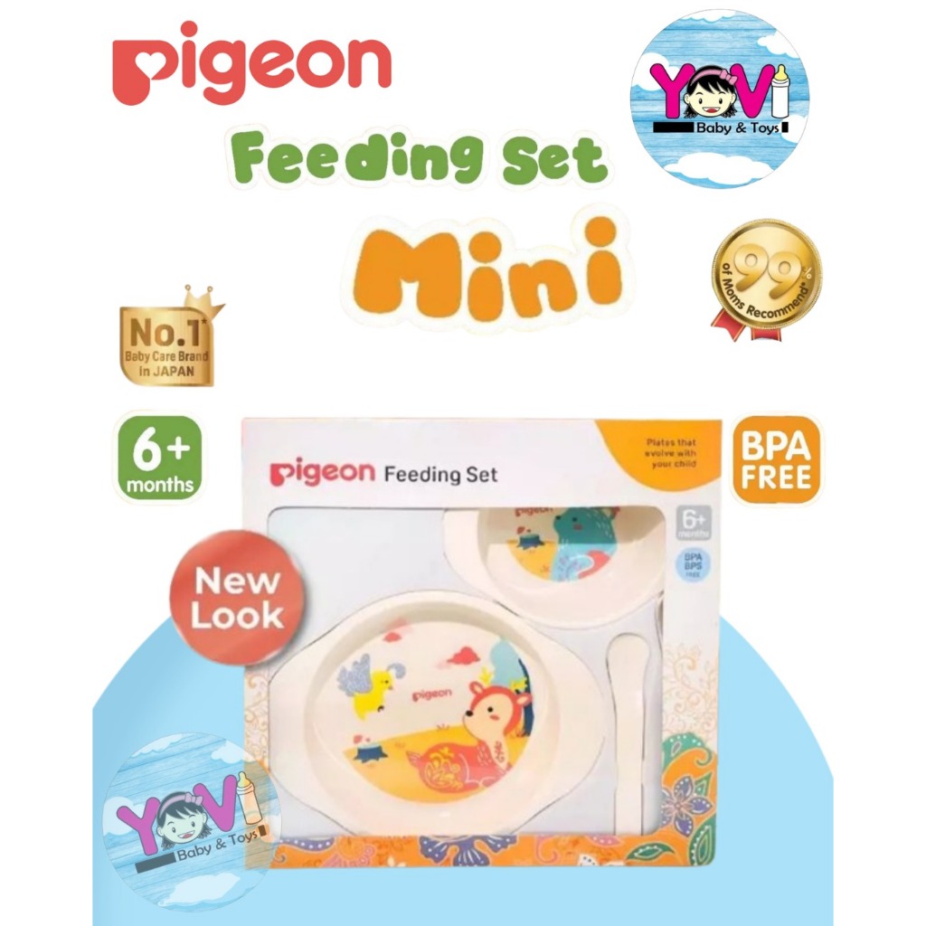 ^ PIGEON FEEDING SET MINI TEMPAT MAKAN BAYI NEW