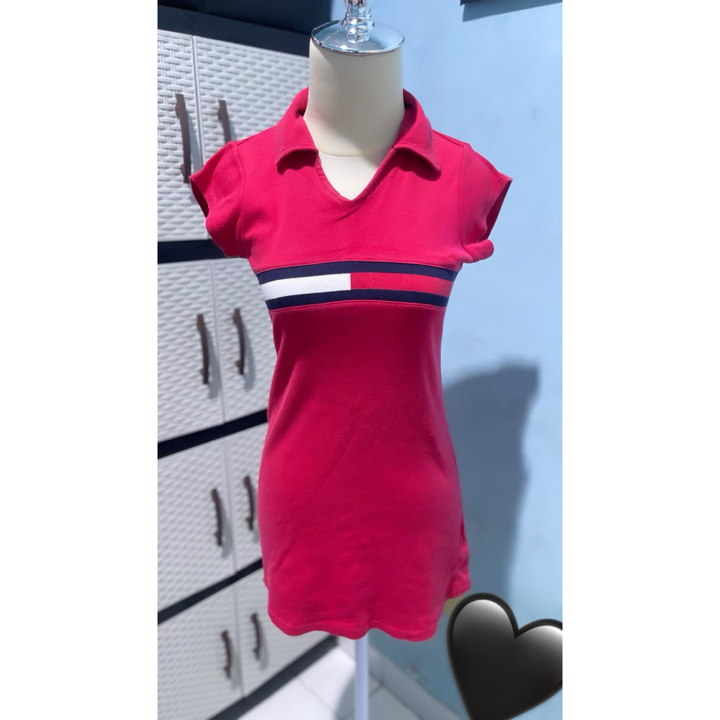 DRESS WANITA SIMPLE HIGH QUALITY WARNA PINK FANTA
