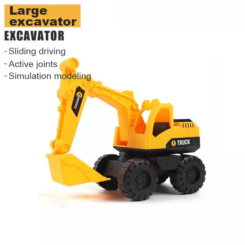 TH Excavator mobil aki anak mainan anak anak mobil mainan hot beko Mainan anak -anak Toys