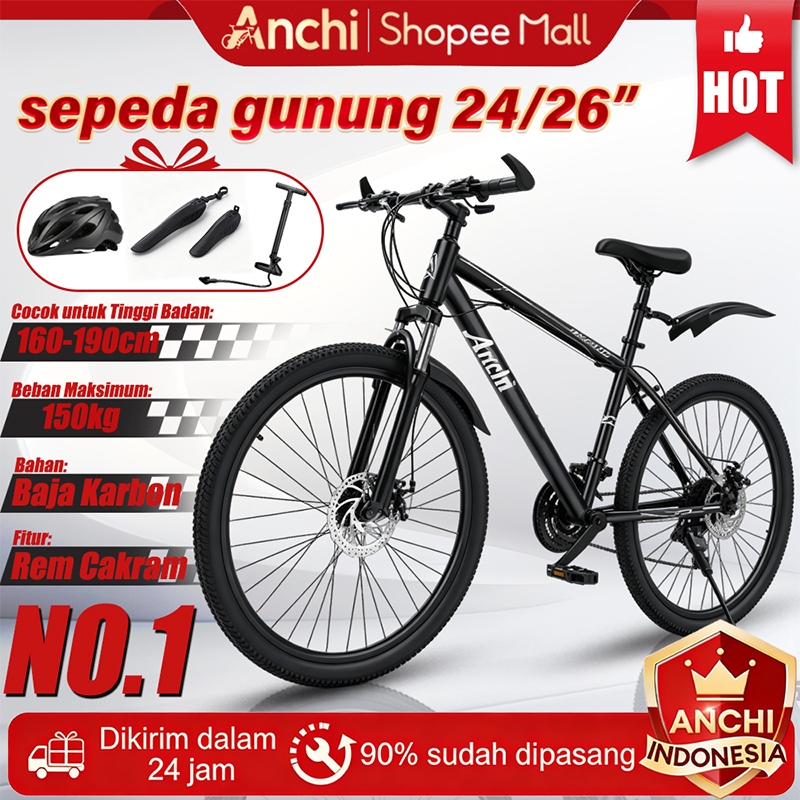 Anchi 2025 NEW Sepeda gunung MTB 24/26 ATLANTIS Odessy 730 21Speed Sepeda dewasa Mountain bike Road 