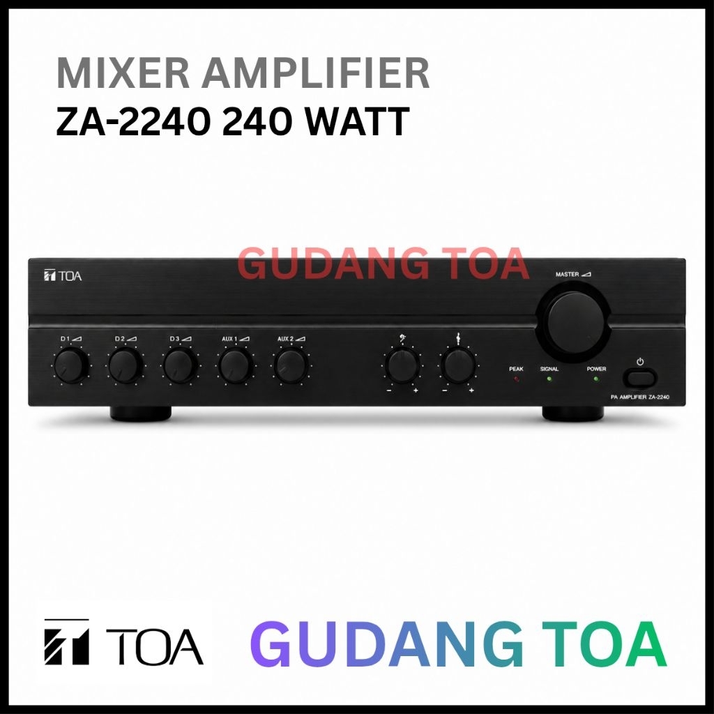 ZA-2240 POWER MIXER AMPLIFIER TOA ZA-2240 ZA 2240 240 WATT AMPLI TOA