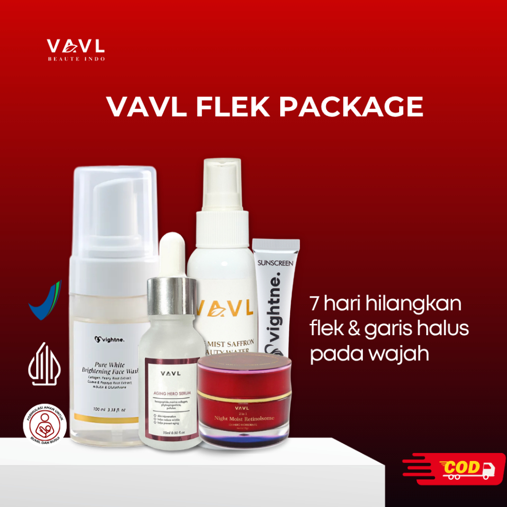 VAVL Paket Flek (Best Seller) | Skincare Dark Spot | Anti Aging | Mencegah Penuaan | Dark Spot