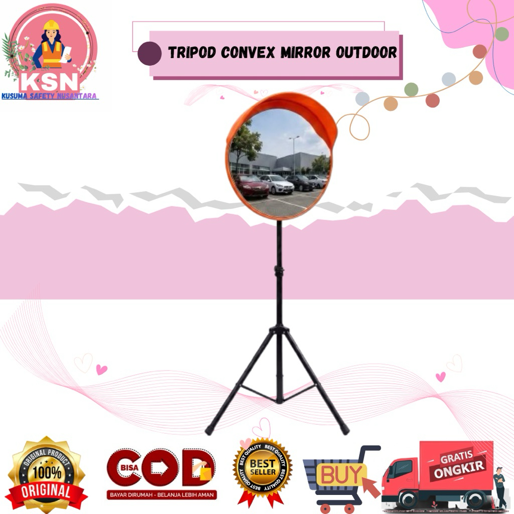 TRIPOD CONVEX MIRROR OUTDOOR AESTHETIC / TRIPOD CONVEX MIRROR / TRIPOD  AESTHETIC