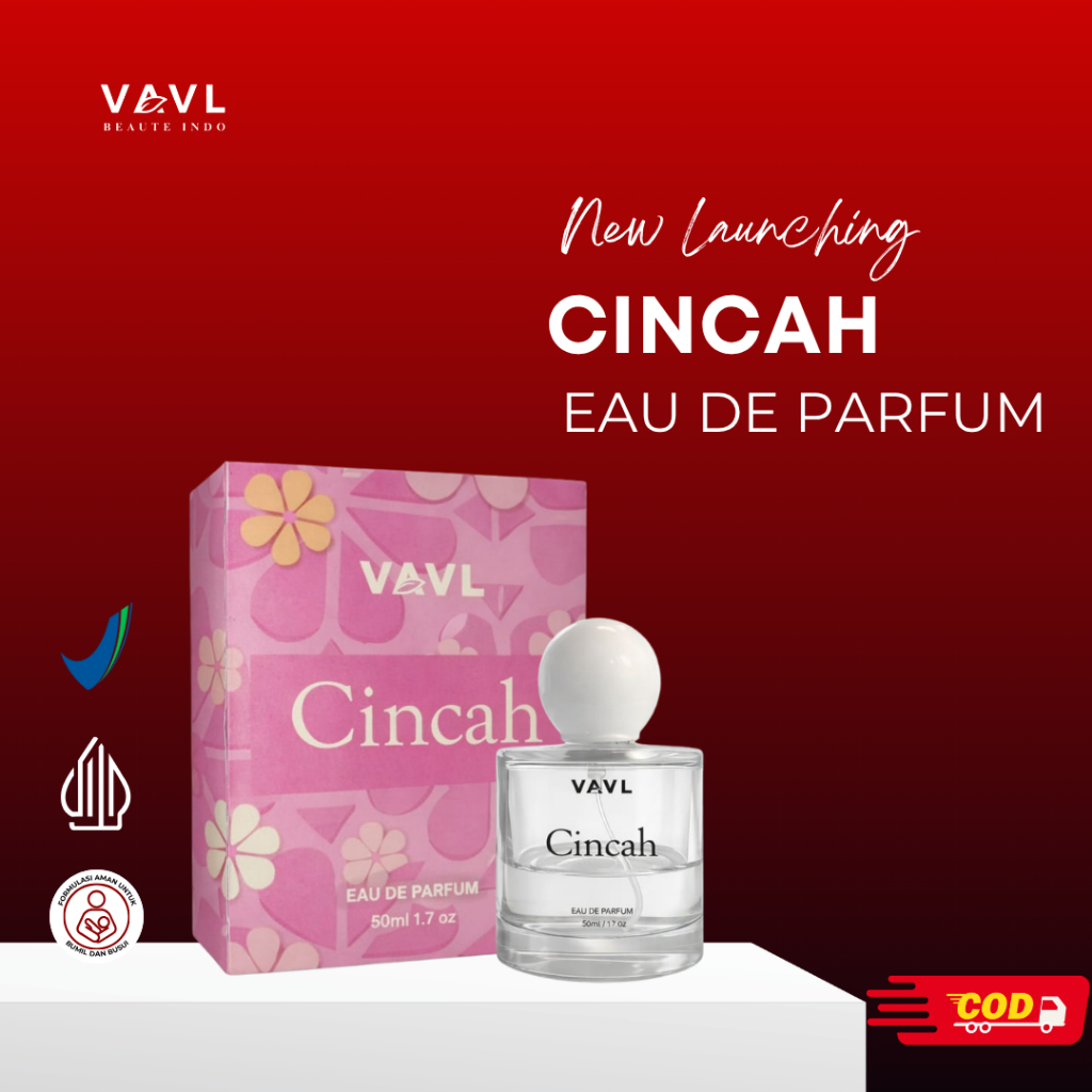 VAVL CINCAH Parfum 50ml - Wangi Tahan Lama Soft Fresh & Feminin