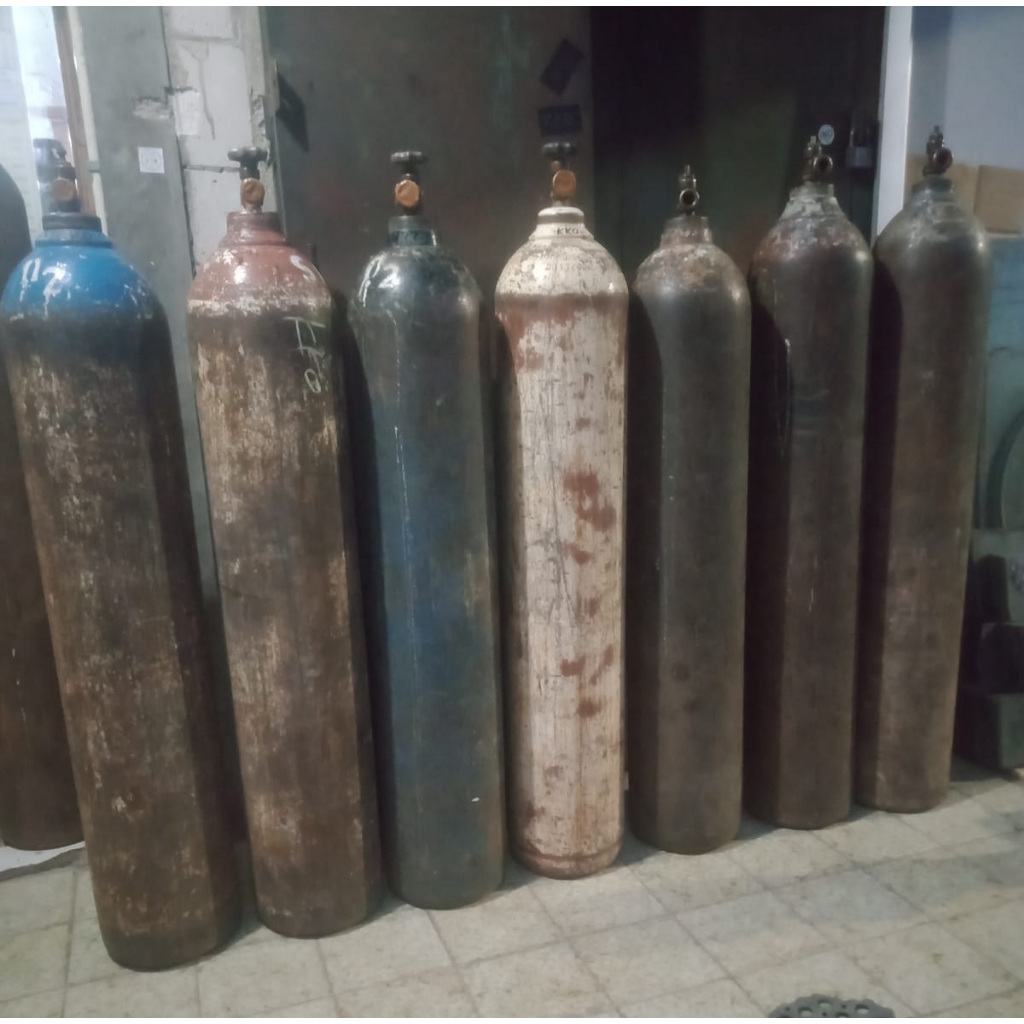 Tabung Oksigen Seken, 6m3, tinggi 130cm, kosong tanpa isi