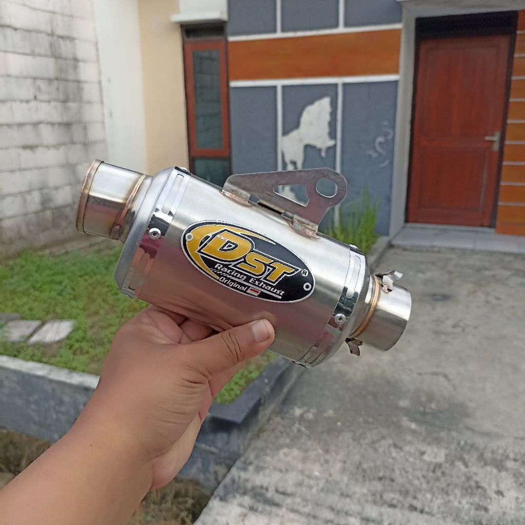 Slincer Knalpot Racing Type Oval Original Dst Bas Padet Gahar