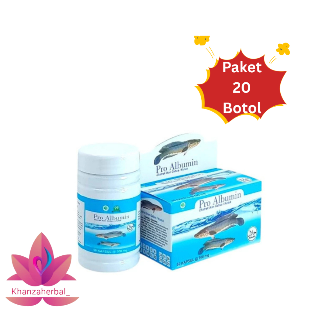 Paket Hemat 20 Botol Pro Albumin Ash-Shihah | Ekstrak Ikan Gabus