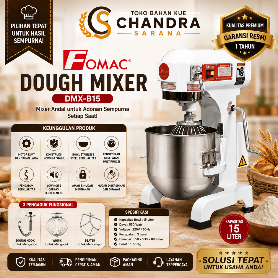 Fomac Dough Mixer DMX-B15