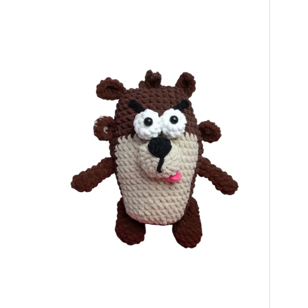 Boneka rajut Tasmania Devil
