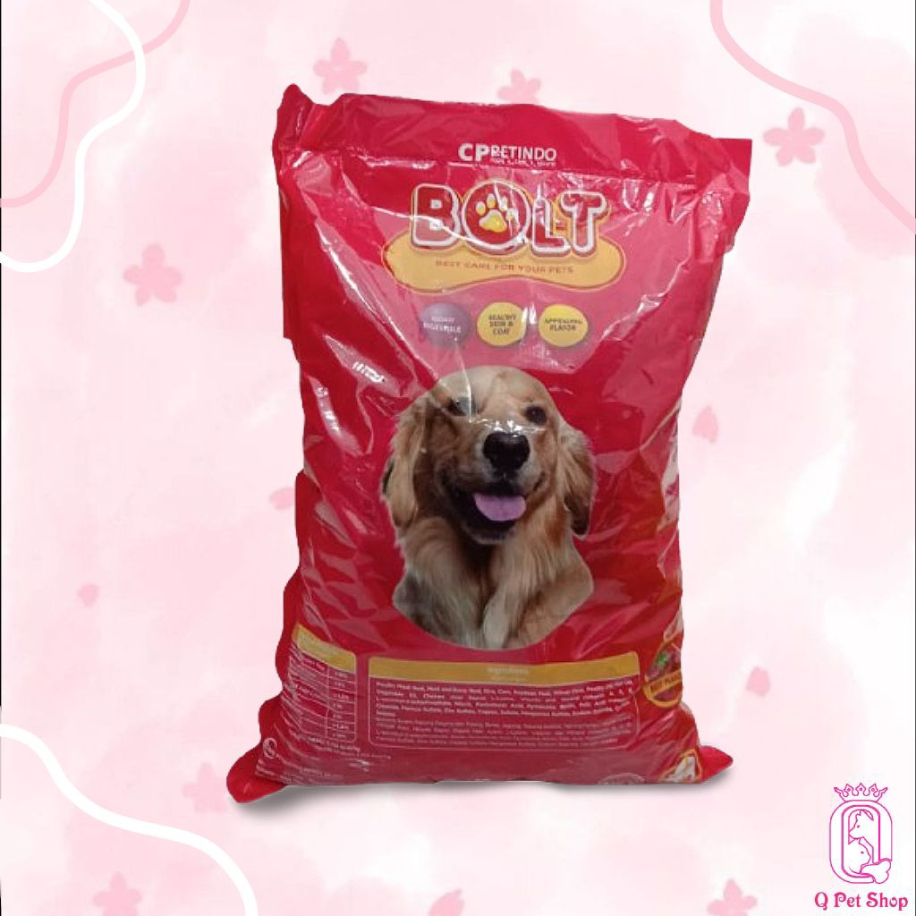 Makanan ANJING BOLT DOG BEEF BENTUK BULAT 2 PCS, BOLT DOG BEEF