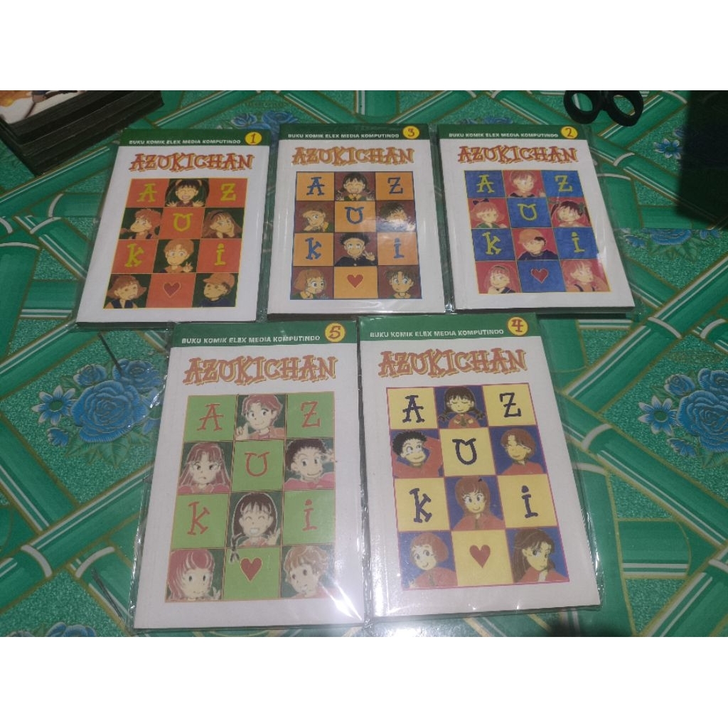 Komik Azuki chan 1,2,3,4,5 set end / komik Azuki chan vol 1,2,3,4,5 full set end
