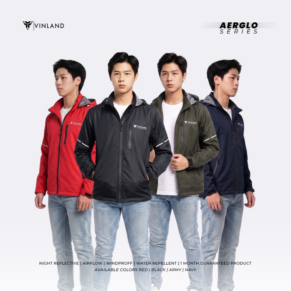 Vinland Jaket Pria Aerglo Series | Jaket Motor Riding Tahan Angin Waterproof