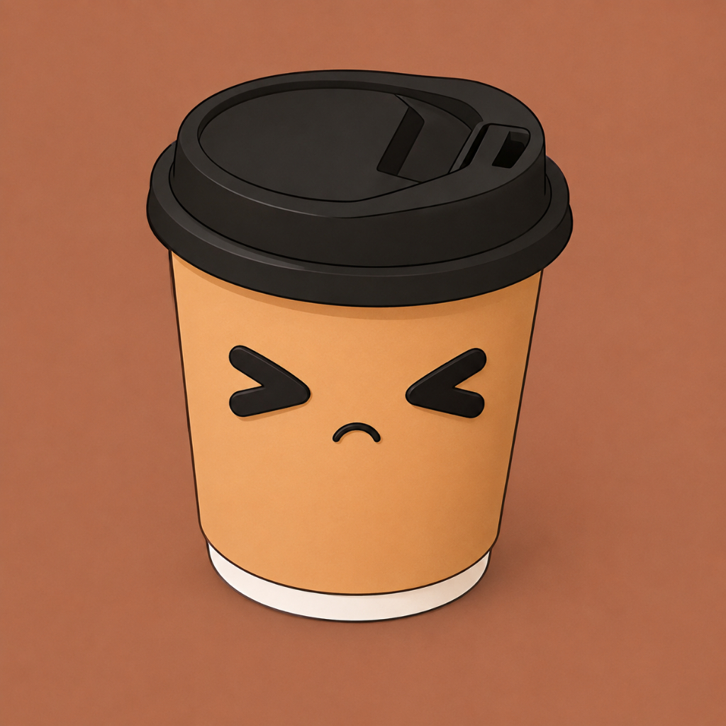 lukisan kopi 2d kartun