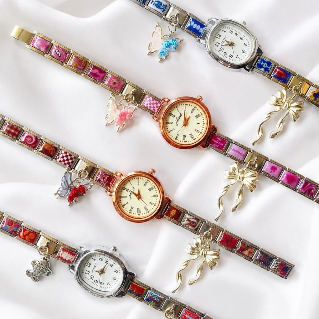 SAVARINE ITALIAN CHARM WATCH | Jam Tangan Lucu Aesthetic (FREE Box + 2 Charm Polos)