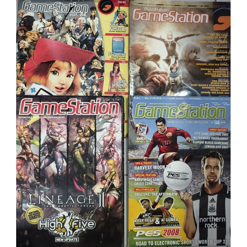 MAJALAH GAMESTATION INDONESIA/HOTGAME  BEKAS