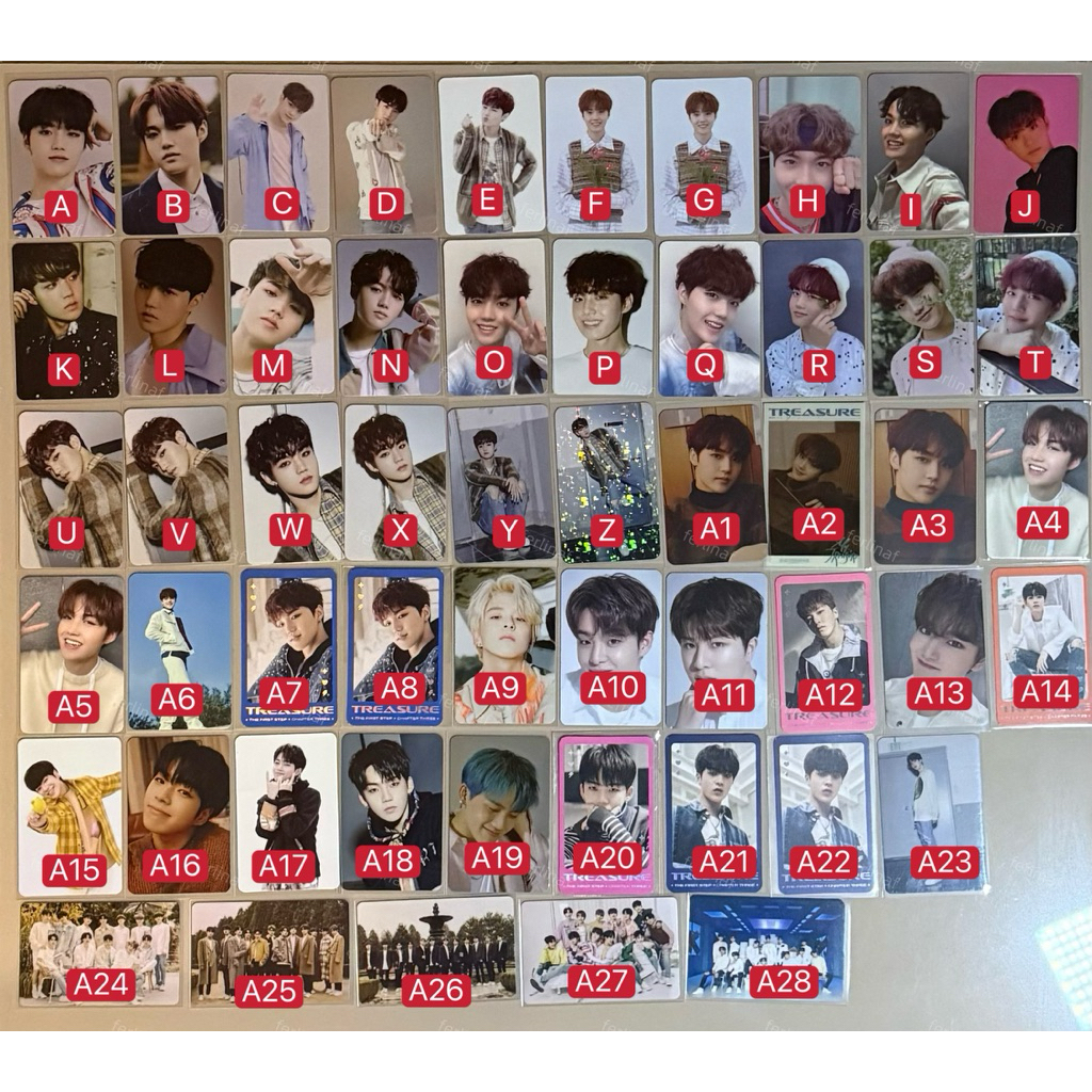 PC TREASURE OFFICIAL PHOTOCARD PC JIHOON HYUNSUK HARUTO JUNKYU YEDAM YOSHI JEONGWOO KTOWN4U YG