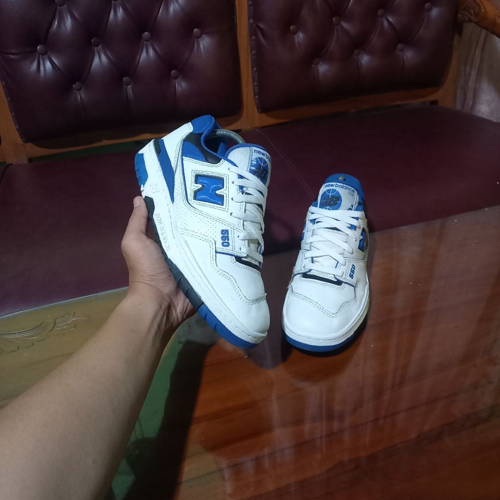 NEW BALANCE 550 WHITE ROYAL BLUE | SEPATU SECOND BRAND LEGIT | SNEAKERS KEREN PRIA WANITA