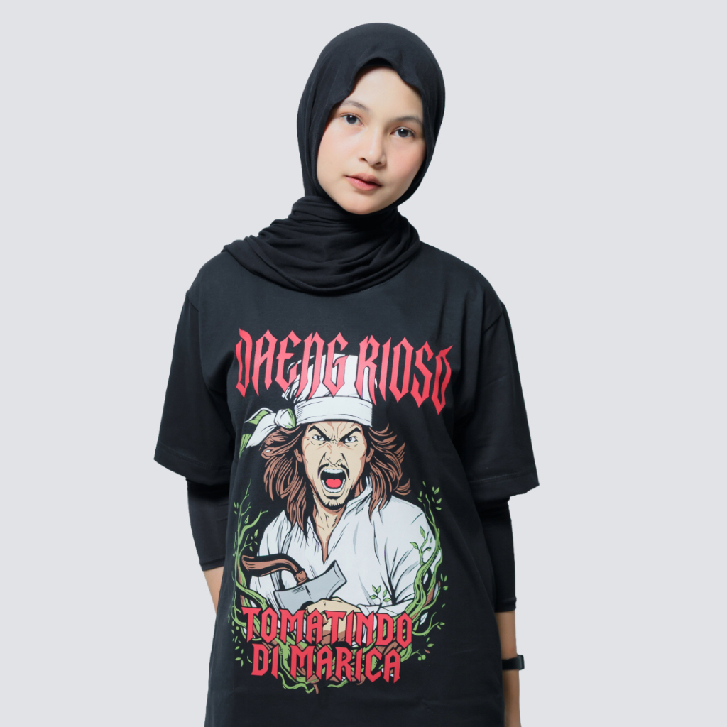 Kaos Lokal “Daeng Rioso” Regular Cotton Combed 24s Merchandise Original Pesona Mandar Sulawesi Barat