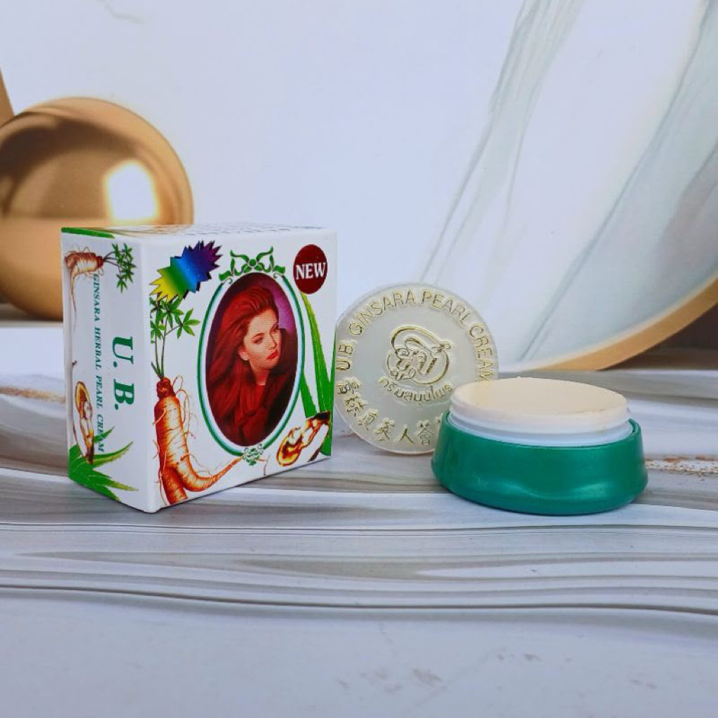 Krim Wajah Ginsara Herbal Pearl 5gr - Pencerah, Melembapkan, Anti Jerawat